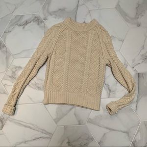 LL Bean Cotton fisherman sweater